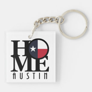 HOME Austin Texas Sleutelhanger