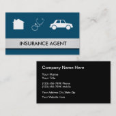 Home Auto Health Insurance Agent Visitekaartje (Voorkant / Achterkant)