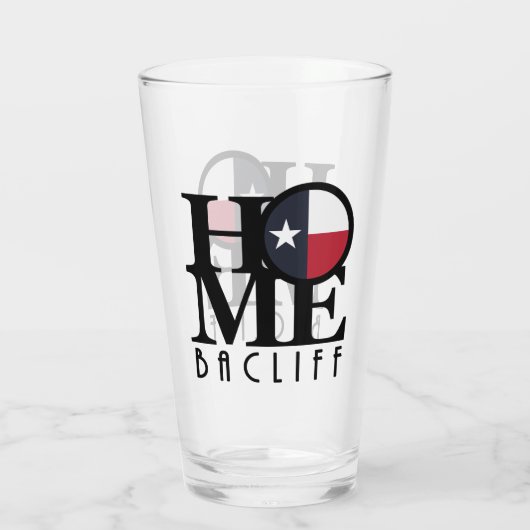 HOME Bacliff Texas Glas (Achterkant)