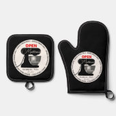 Home Baker Chef-kok Kok Een Mixer Ovenwant & Pannenlap Set (Voorkant)