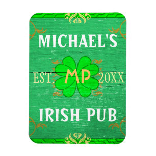 Home Bar Irish Pub Green Magneet