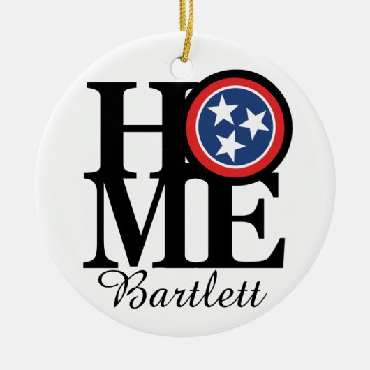 HOME Bartlett TN Keramisch Ornament (Voorkant)