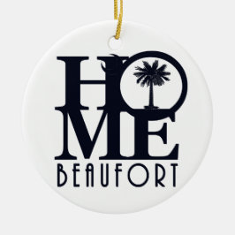 HOME Beaufort SC Keramisch Ornament