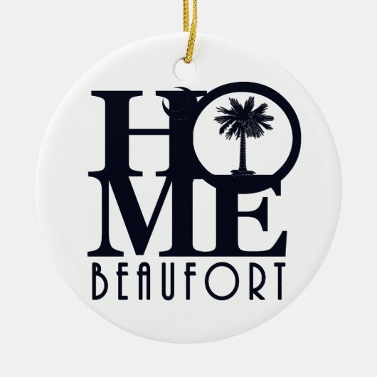 HOME Beaufort SC Keramisch Ornament (Voorkant)