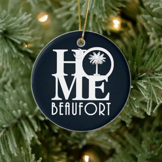 HOME Beaufort South Carolina Keramisch Ornament (Boom)