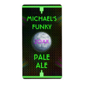 Home Bierbrouwer 70's Disco Ball Etiket (Voorkant)