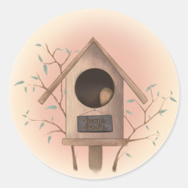 Home Birdie - Knus Boshuisje Sticker