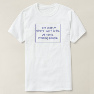 Home (blauw) t-shirt