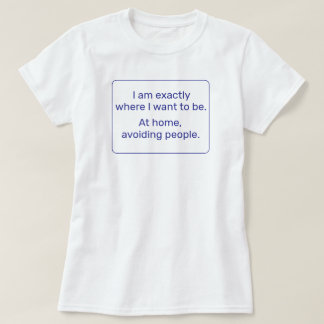 Home (blauw) t-shirt