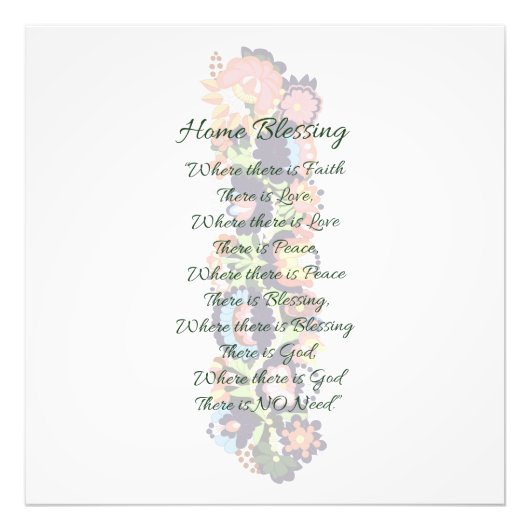 Home Blessing Foto Afdruk (Voorkant)