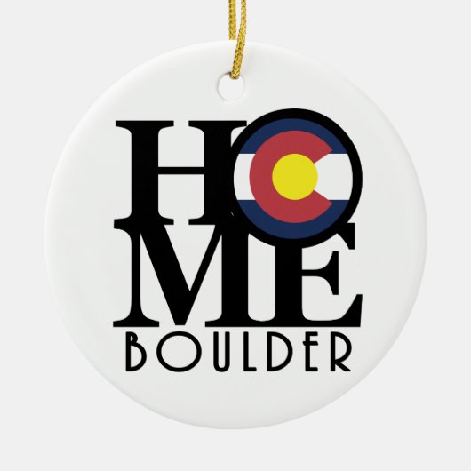 HOME Boulder Colorado Ornament (Voorkant)