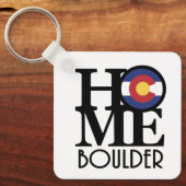 HOME Boulder Colorado Sleutelhanger (Voorkant)