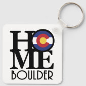 HOME Boulder Colorado Sleutelhanger (Achterkant)