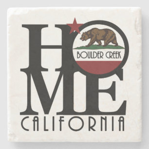 HOME Boulder Creek California Stenen Onderzetter