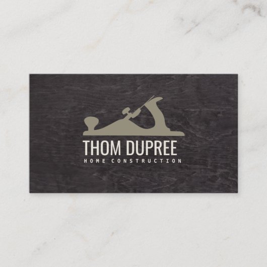 Home Bouw en timmerwerk Houtvlak Logo 3 Visitekaartje (Voorkant)
