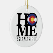 HOME Breckenridge CO Keramisch Ornament (Rechts)