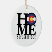 HOME Breckenridge CO Keramisch Ornament (Rechts)