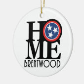HOME Brentwood TN Keramisch Ornament (Links)
