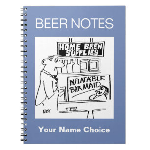 Home Brew Shop heeft Opblaasbare Barmeid Notitieboek