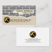 Home Brickwork Wall Plastering Renovation Work Visitekaartje (Voorkant / Achterkant)