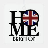 HOME Brighton England Metalen Ornament (Voorkant)