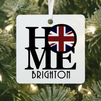 HOME Brighton England Metalen Ornament