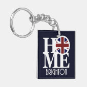 HOME Brighton England Sleutelhanger (Voorkant Links)