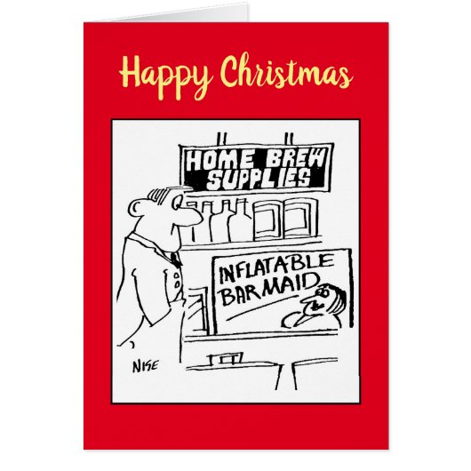 Home Brouwerij Winkel Opblaasbare Barmaid Christma (Voorkant)