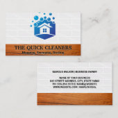 Home Bubbels Logo | reiniging Visitekaartje (Voorkant / Achterkant)