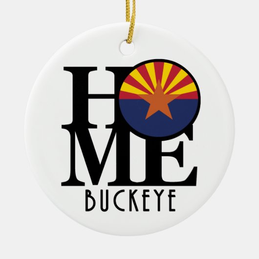 HOME Buckeye Arizona Keramisch Ornament (Voorkant)