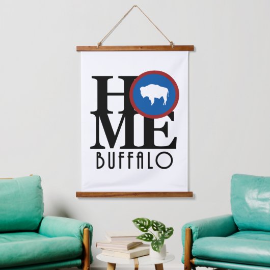 HOME Buffalo Wyoming Hangend Wandkleed (Woonkamer)