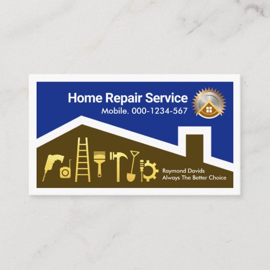 Home Building Handyman Lijst Visitekaartje (Voorkant)