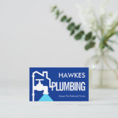 Home Building Pipe Frame Leaking Faucet Visitekaartje (Staand voorkant)