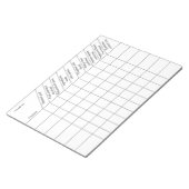 Home Cake Business Order Tracking Form Notitieblok (Schuin)