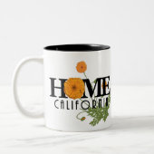 HOME California Poppies 11oz Tweekleurige Koffiemok (Links)