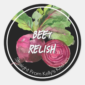 Home Canning Business Beet Relish Root Étiquette