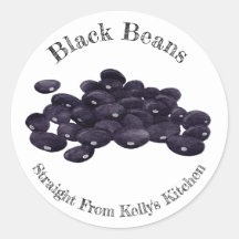 Home Canning Business Black Beans Étiquette alimen
