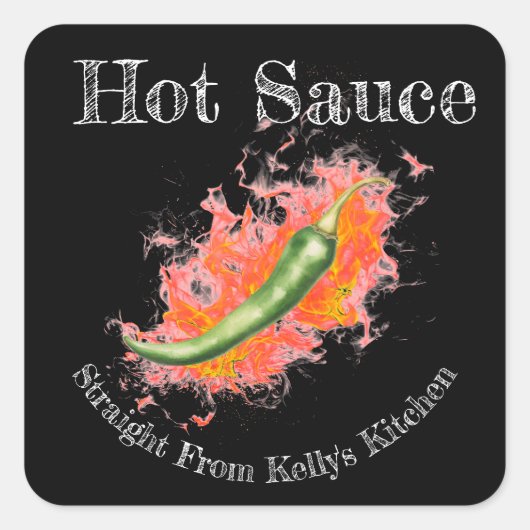 Home Canning Business Hot Sauce Eten Label (Voorkant)