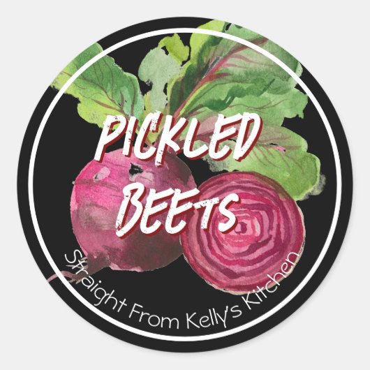 Home Canning Business Pickled Beets  Label (Voorkant)