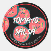 Home Canning Business Tomato Salsa Modern Label (Voorkant)