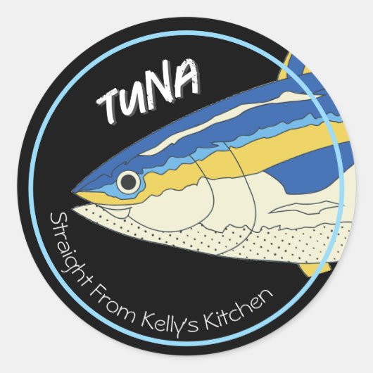 Home Canning Business Tuna Fish Modern Label (Voorkant)