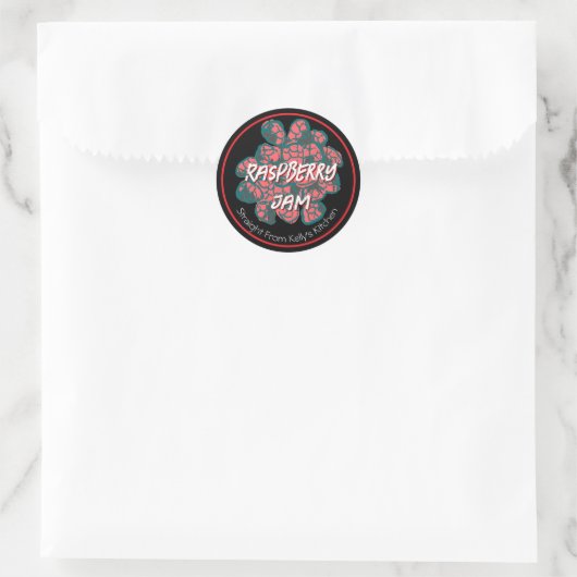 Home Canning Zakelijk Raspberry Jam Modern Label (Tas)