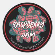 Home Canning Zakelijk Raspberry Jam Modern Label