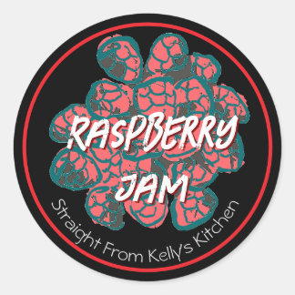 Home Canning Zakelijk Raspberry Jam Modern Label