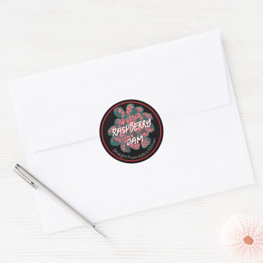 Home Canning Zakelijk Raspberry Jam Modern Label (Envelop)