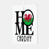 HOME Cardiff Wales Ceramic Ornament (Voorkant links)