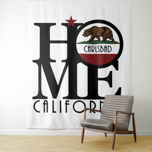 HOME Carlsbad California Wandkleed (In situ)