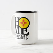 HOME Carlsbad New Mexico 15oz Tweekleurige Koffiemok (Voorkant links)