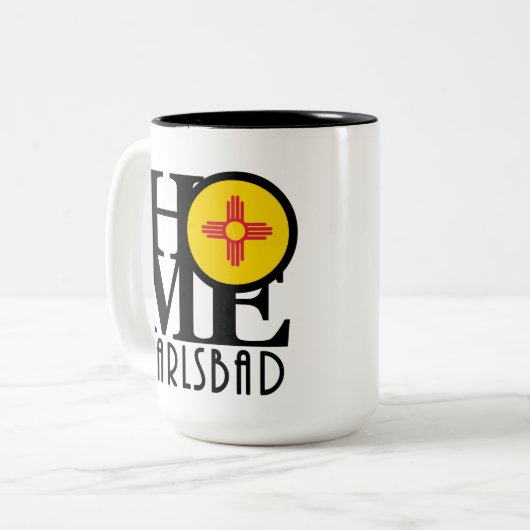 HOME Carlsbad New Mexico 15oz Tweekleurige Koffiemok (Voorkant links)