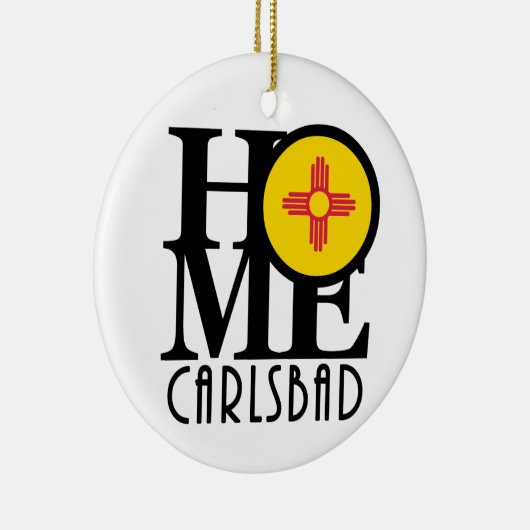 HOME Carlsbad New Mexico Keramisch Ornament (Rechts)